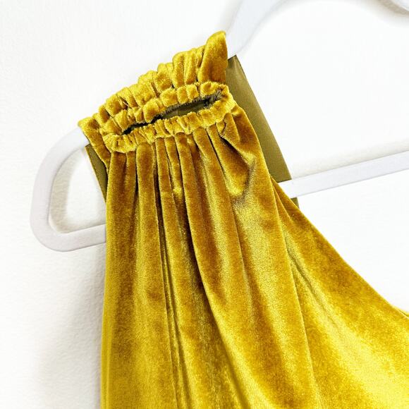 DRESS THE POPULATION x COSMO NWT Sunbeam Bellamy Velour One Shoulder Mini Dress - Picture 4 of 9